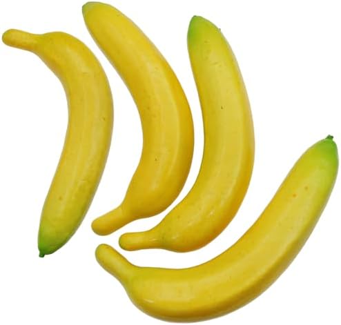 4PCS Artificial Banana Decor Realistic Props