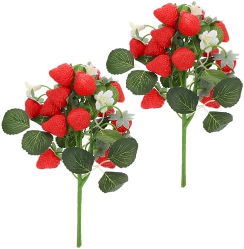 Zerodeko Artificial Strawberry Bouquet for Home Decor