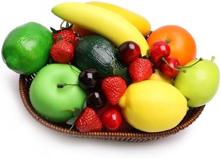23PCS Artificial Fruit Set for Home and Party Decor