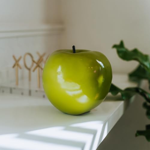 Flora Bunda 6 Inch Shiny Artificial Apple Green Centerpiece