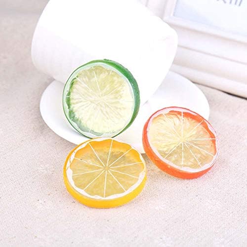 30Pcs Artificial Lemons Realistic Wedding Decor Photography Props