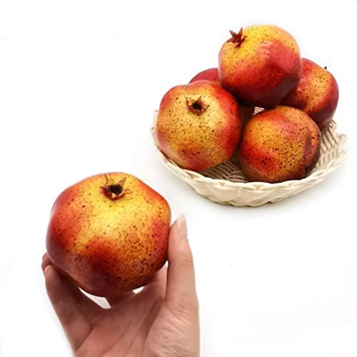 6pcs Artificial Pomegranates for Home Decor and Display