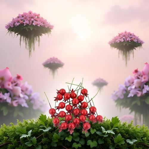 Red Mini Pomegranate Artificial Fruit Decor