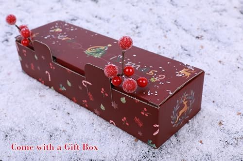 Frosted Red Berry Stems 20 Pack Artificial Christmas Decor