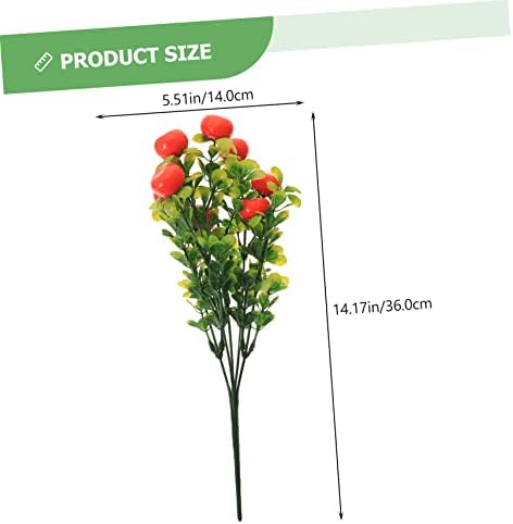 2Pcs Artificial Fruit Branches Realistic Decor