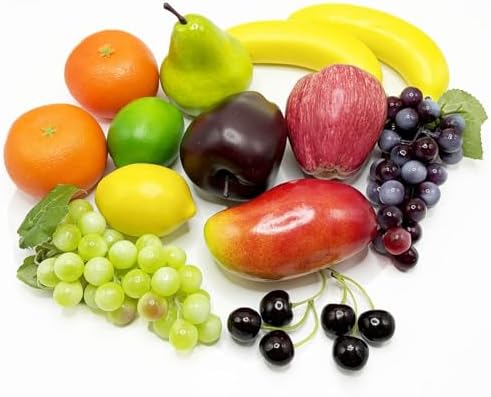 18 Pcs Artificial Fruit Set for Home Decor