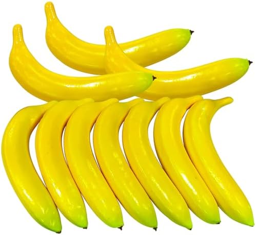 10PCS Artificial Bananas Lifelike Realistic Decoration