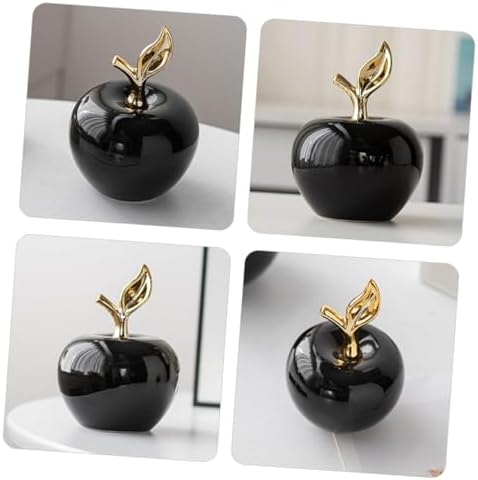 Zerodeko Ceramic Apple Ornament Decor Statue