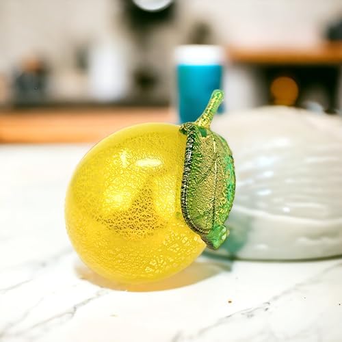 MY ITALIAN DCOR Murano Glass Lemon Figurine
