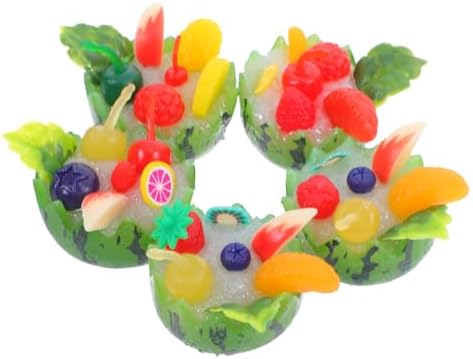 5pcs Lifelike Watermelon Bowls Artificial Fruit Decor
