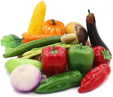 Tuxiaobu 17 Pcs Artificial Vegetables Set