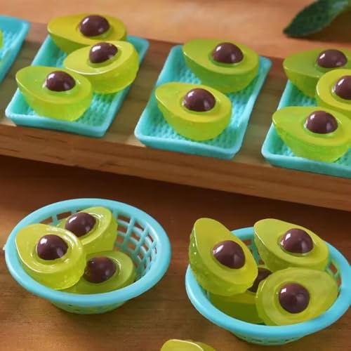 20 Pcs Glow In The Dark Mini Avocado Figurines