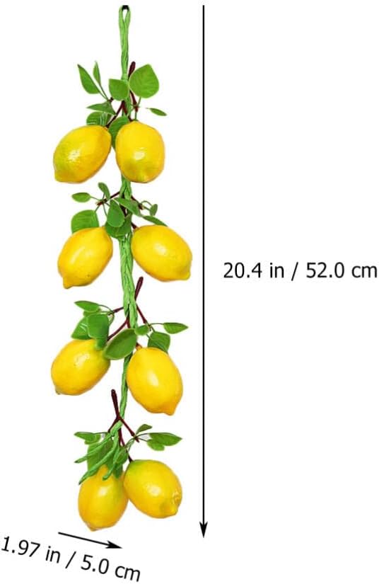 Cabilock Artificial Lemon String Decorative Skewers