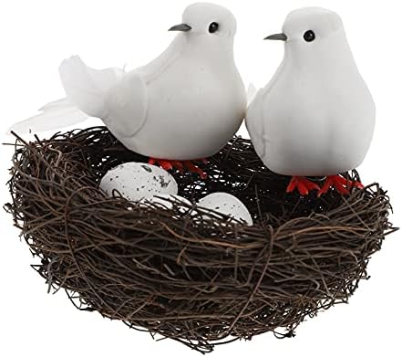 Balacoo Artificial Simulation Foam White Doves Birds Home Decor
