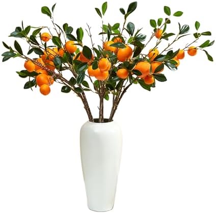 Wnvivi 10Pcs Artificial Lemon Branches for Home Decor
