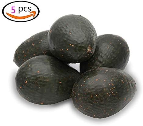 Realistic Artificial Avocado Decor Set of 5