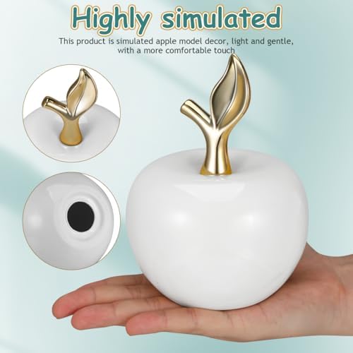 Ceramic Apple Figurine Decorative Miniature Ornament for Home