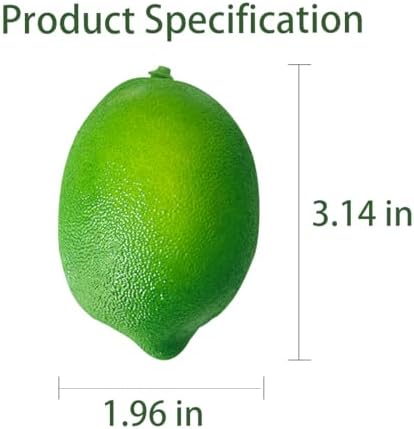 Fake Limes Artificial Lemons for Home Decor 20Pcs Green