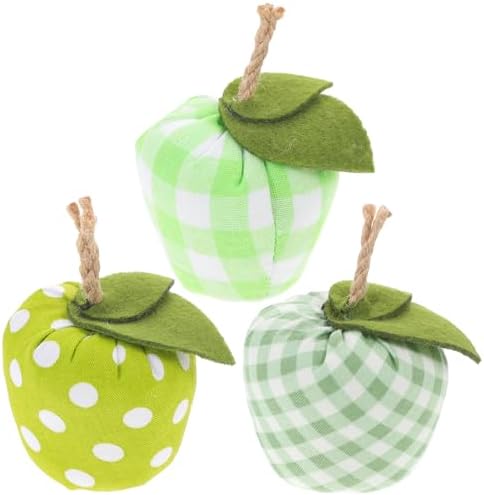 Alipis 3pcs Artificial Fabric Apples Kitchen Decoration