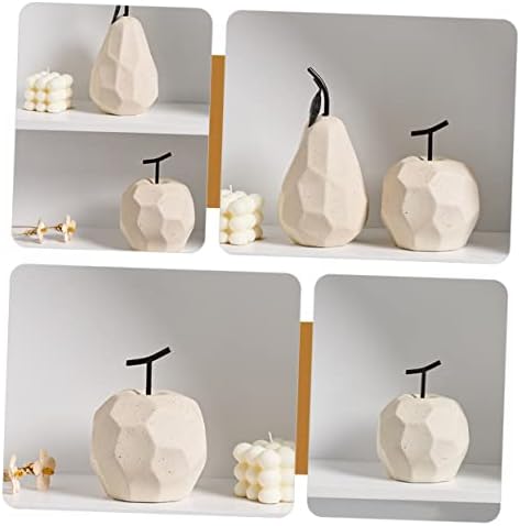 Amosfun 1pc Ceramic Fruit Art Decor for Home Desktop
