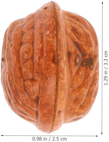20Pcs Artificial Walnut Decorations for Home Dining Table Display
