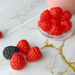 20pcs Artificial Raspberry Realistic Red Decoration Props
