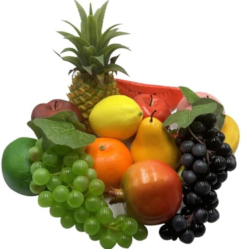 15PCS Artificial Fruit Decoration Set
