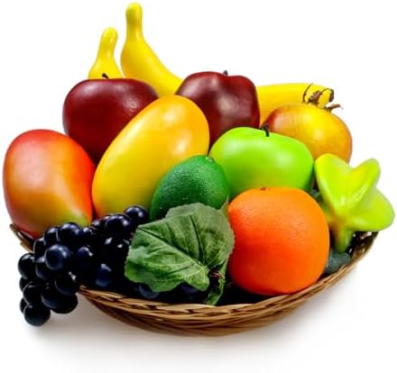 12 Pcs Artificial Fruits Set for Kitchen Decor
