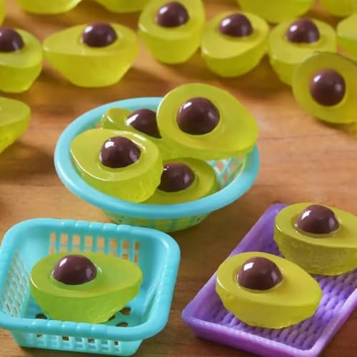 20 Pcs Glow In The Dark Mini Avocado Figurines