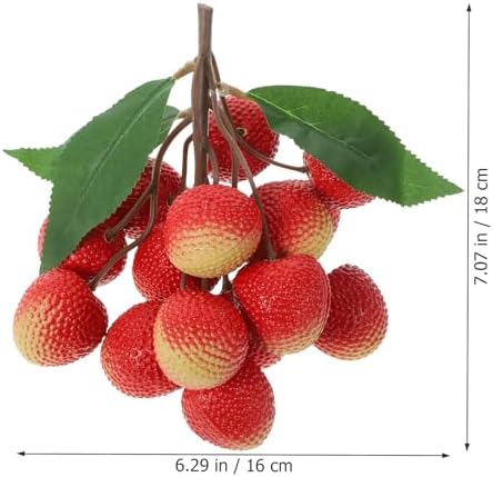 HOMSFOU Realistic Artificial Lychee Fruit Model