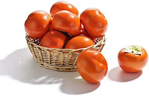 10Pcs Artificial Fruits Realistic Persimmons Decoration
