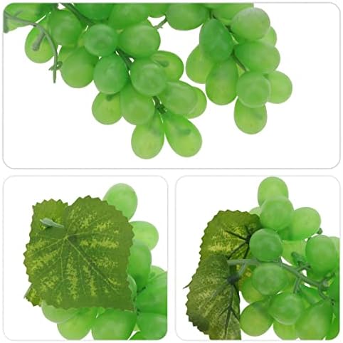 Woration 4 Bunches Artificial Grape Fruit Decor