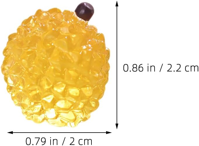 SUPVOX 20Pcs Luminous Mini Fruit Figurines for DIY Crafts