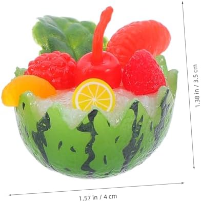 5pcs Lifelike Watermelon Bowls Artificial Fruit Decor