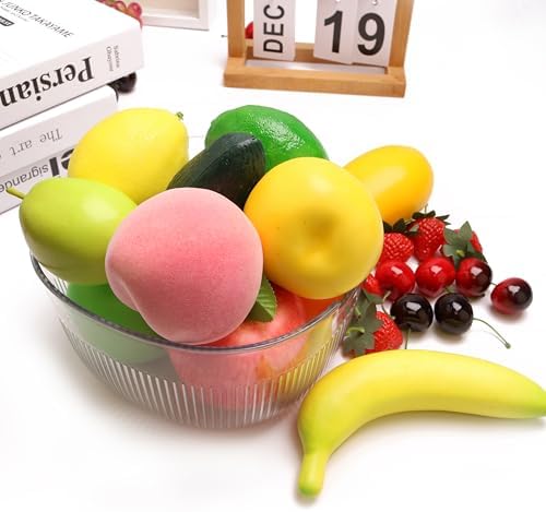 23PCS Artificial Fruit Set for Home Decor and Photography