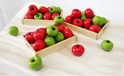 1shopforyou 20 Pcs Mini Artificial Apple Decor