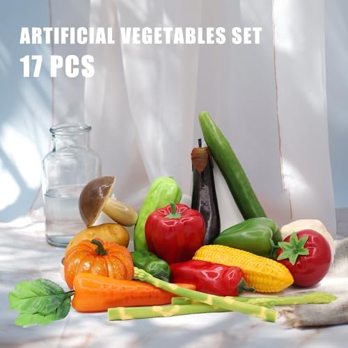 Tuxiaobu 17 Pcs Artificial Vegetables Set