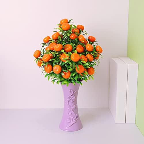 Artificial Lemon Tree Mini Faux Fruit Plant Desk Decoration