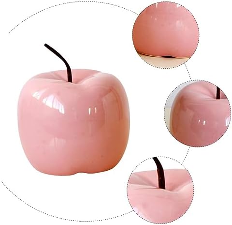 BESPORTBLE Pink Artificial Apple Sculpture Decor