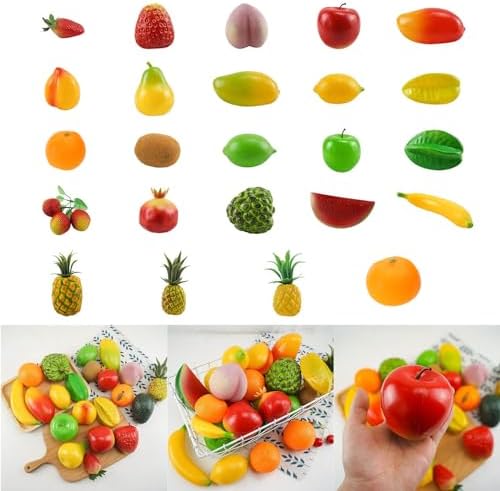 6PCS Artificial Fruit for Party Decorations and Photography Props