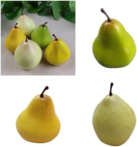 Realistic Foam Pear for Dining Table Centerpieces
