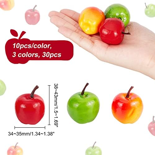 CHGCRAFT 30Pcs Realistic Artificial Apple Decor
