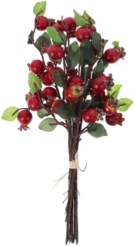 Alipis Artificial Pomegranate Branches for Christmas Decor