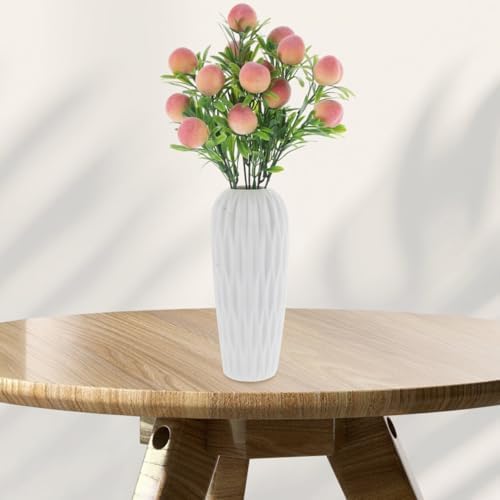PRETYZOOM Artificial Peach Branches for Home Decoration Reusable 2pcs