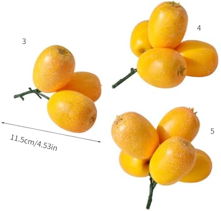 MOMOJIA Artificial Loquat Fruit Realistic Decoration