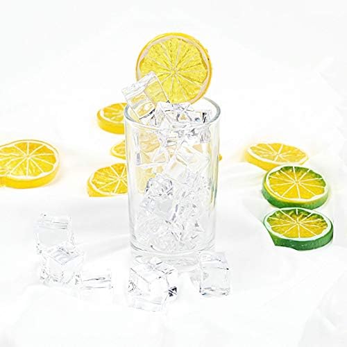 30pcs Artificial Lemon Slices Decor Yellow