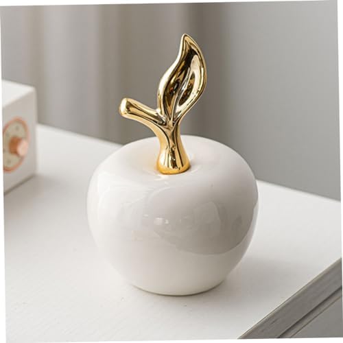 Ceramic Apple Christmas Decor Fruit Statue Ornament