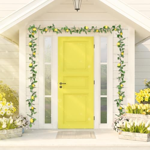 3 Pcs Artificial Lemon Garland with Battery Light