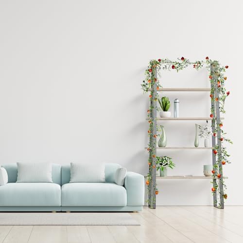 Belupai 62ft Artificial Orange Pomegranate Garland