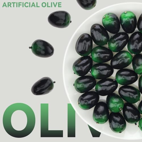 50PCS Realistic Artificial Olives Decor Filler